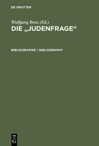 Die "Judenfrage". [Reg.], [Registerband]