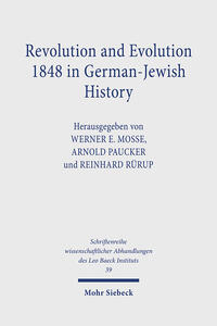 Revolution and evolution 1848 in German-Jewish history