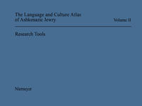 The Language and Culture Atlas of Ashkenazic Jewry. 2. Research Tools