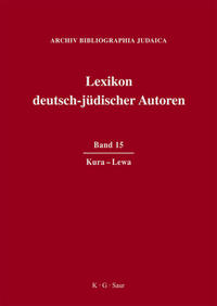 Lexikon deutsch-jüdischer Autoren. . Bd. 15,  Kura - Lewa
