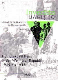 Homosexualität in der Weimarer Republik 1919 - 1933