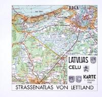 Strassenatlas von Lettland 1940