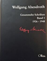 Gesammelte Schriften. 1. 1926 - 1948