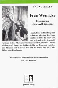 Frau Wernicke : Kommentare einer "Volksjenossin"