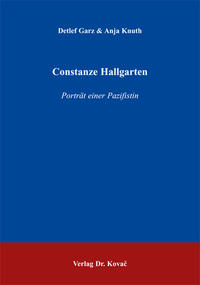 Constanze Hallgarten : Porträt einer Pazifistin