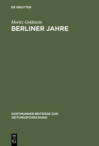 Berliner Jahre : Erinnerungen 1880 - 1933