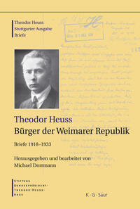 Stuttgarter Ausgabe. [2]. Bürger der Weimarer Republik : Briefe 1918 - 1933