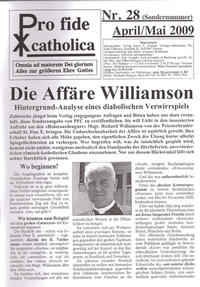 Die Affäre Williamson - Hintergrund-Analyse eines diabolischen Verwirrspiels